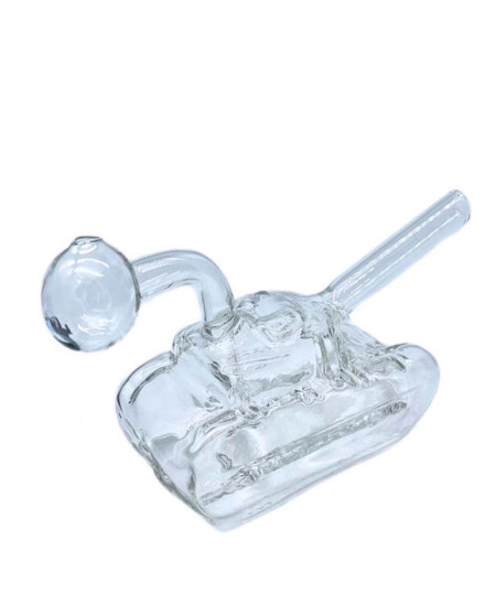  6" Glass Tank Oil Burner Water Pipe