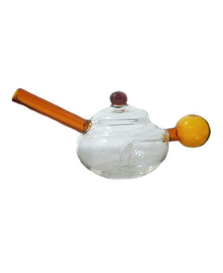  4" Teapot Glass Oil Burner Water Pipe